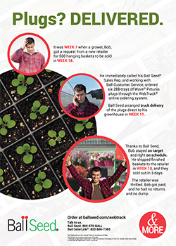 Print Ad - Ball Seed Plug Supply