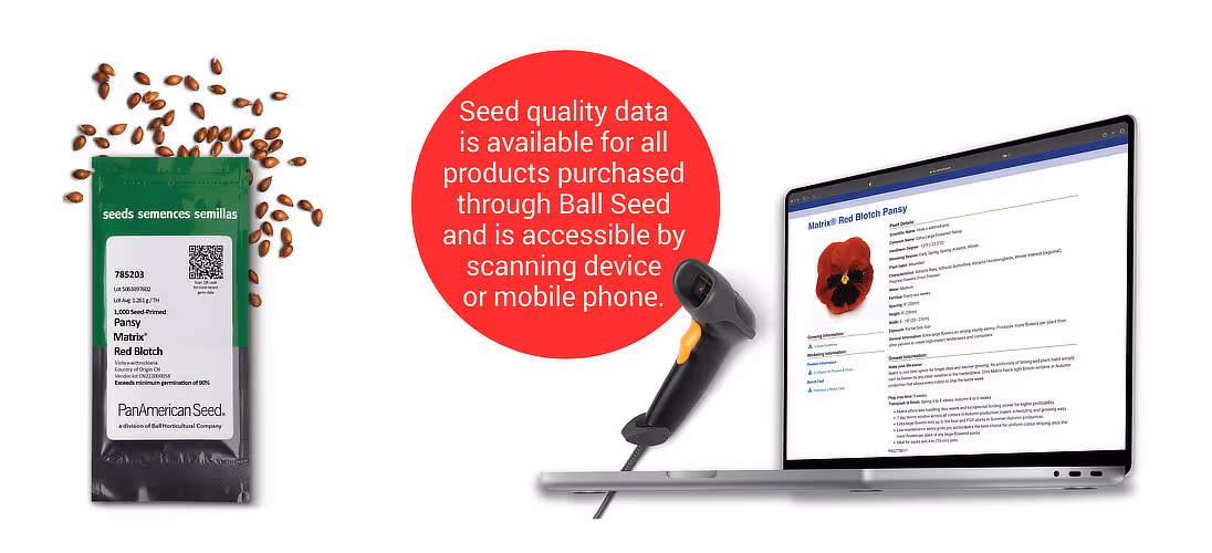 Seed data easily scanned