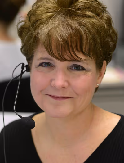 Person at call center