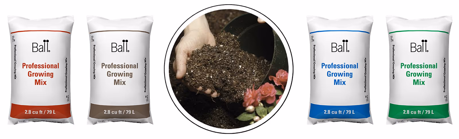 Bags of Ball growing mixes